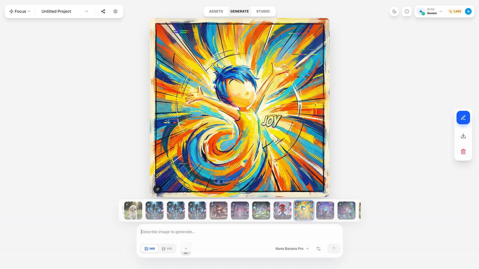 Focus Mode - Generate