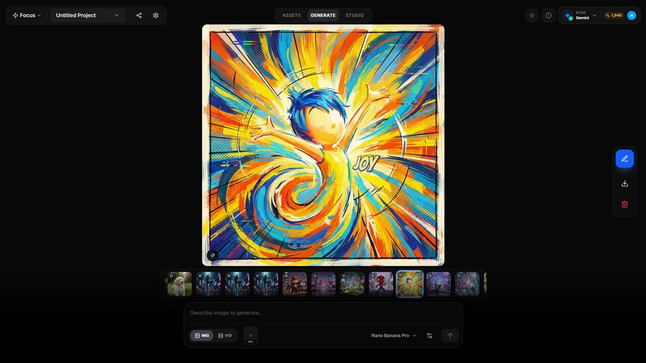 Focus Mode - Generate