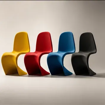 Illustrative sculptural-chair colorway task example