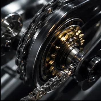 Illustrative mechanical motion close-up