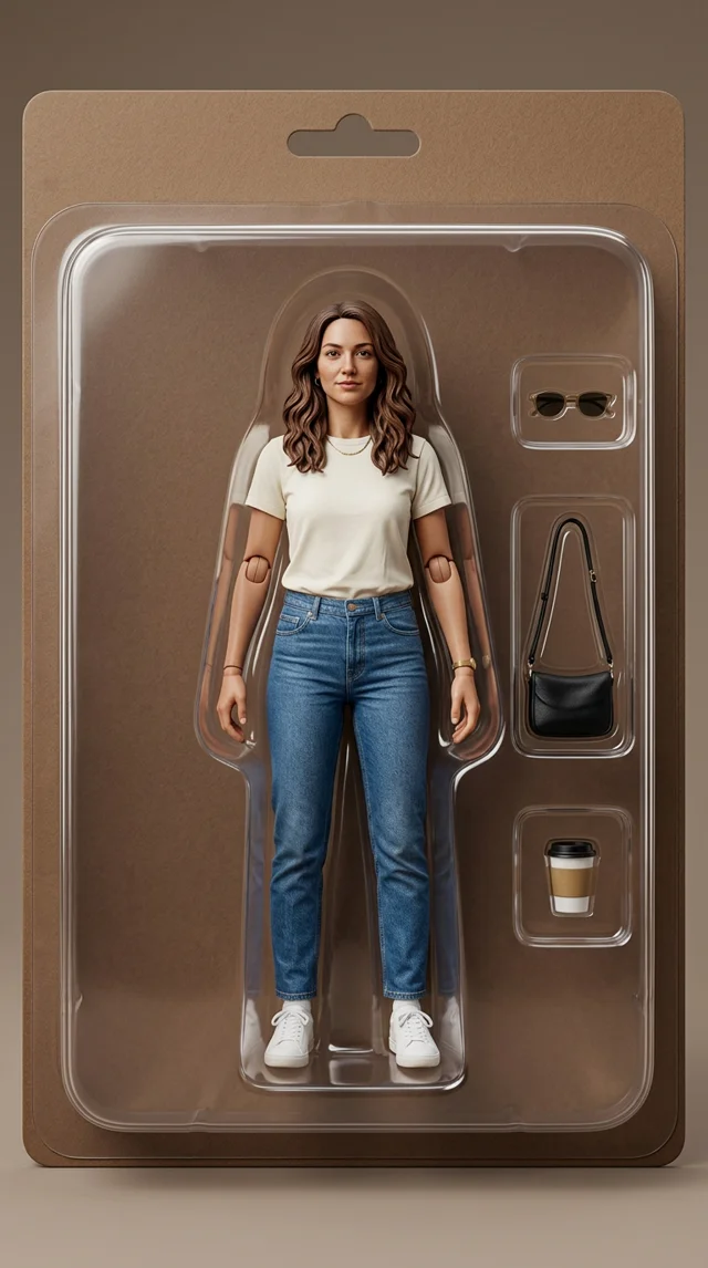 Action figure actual image edit