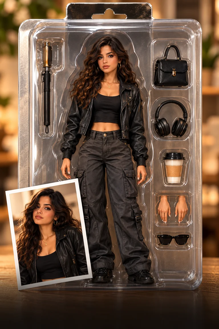 Action figure template artwork