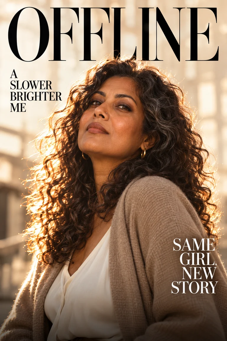 Magazine cover template artwork