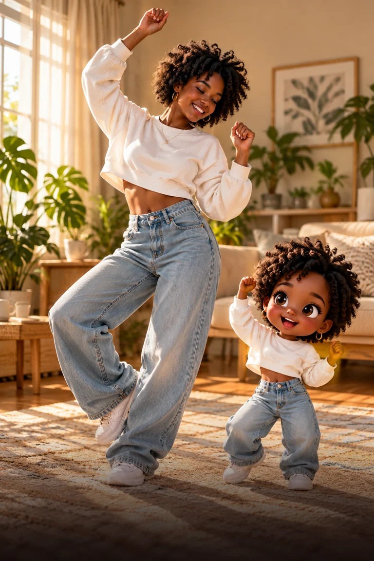 Mini me dance template artwork finished output