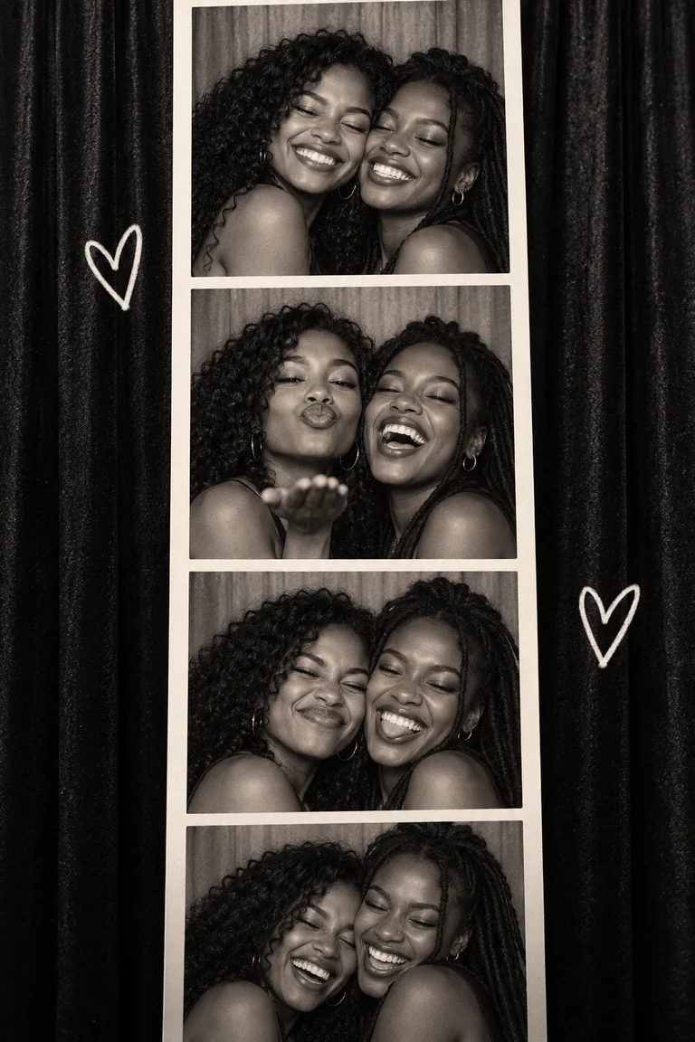 Photo booth template artwork