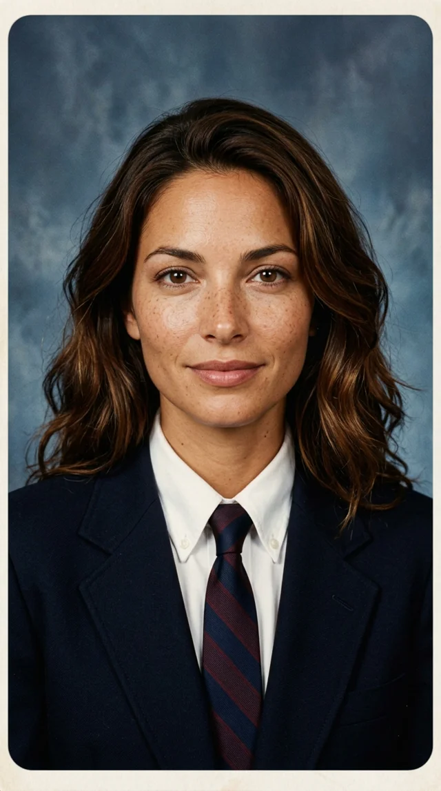 Yearbook portrait actual image edit
